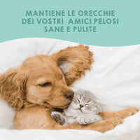 Detergente naturale per l’igiene delle orecchie di cani e gatti