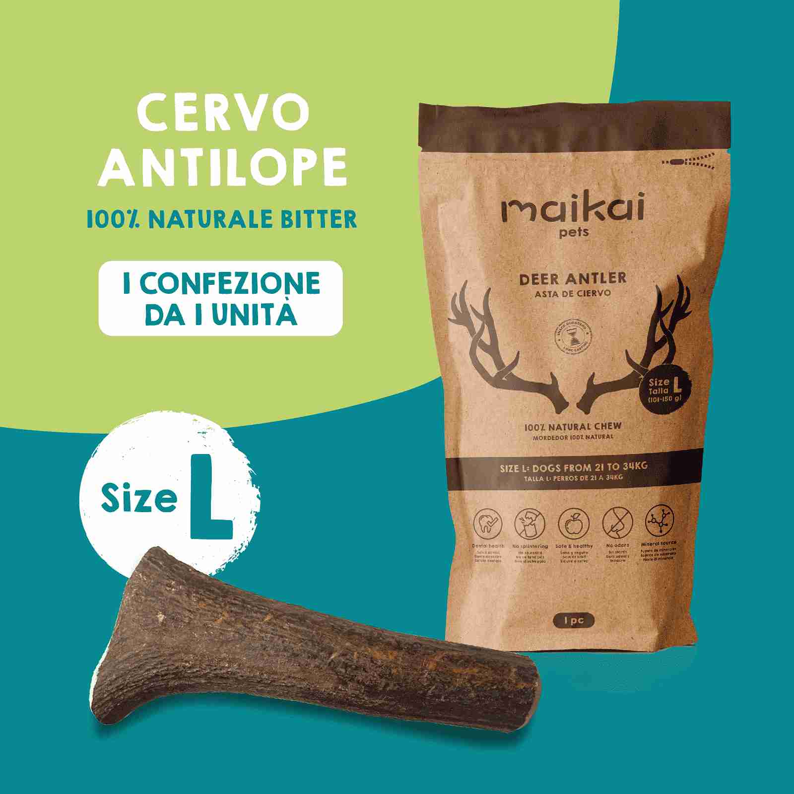 Pack di premi naturali e giocattoli da masticare naturali per cani