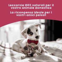 Premi naturali di polmoni di vitello disidratati per cani e gatti