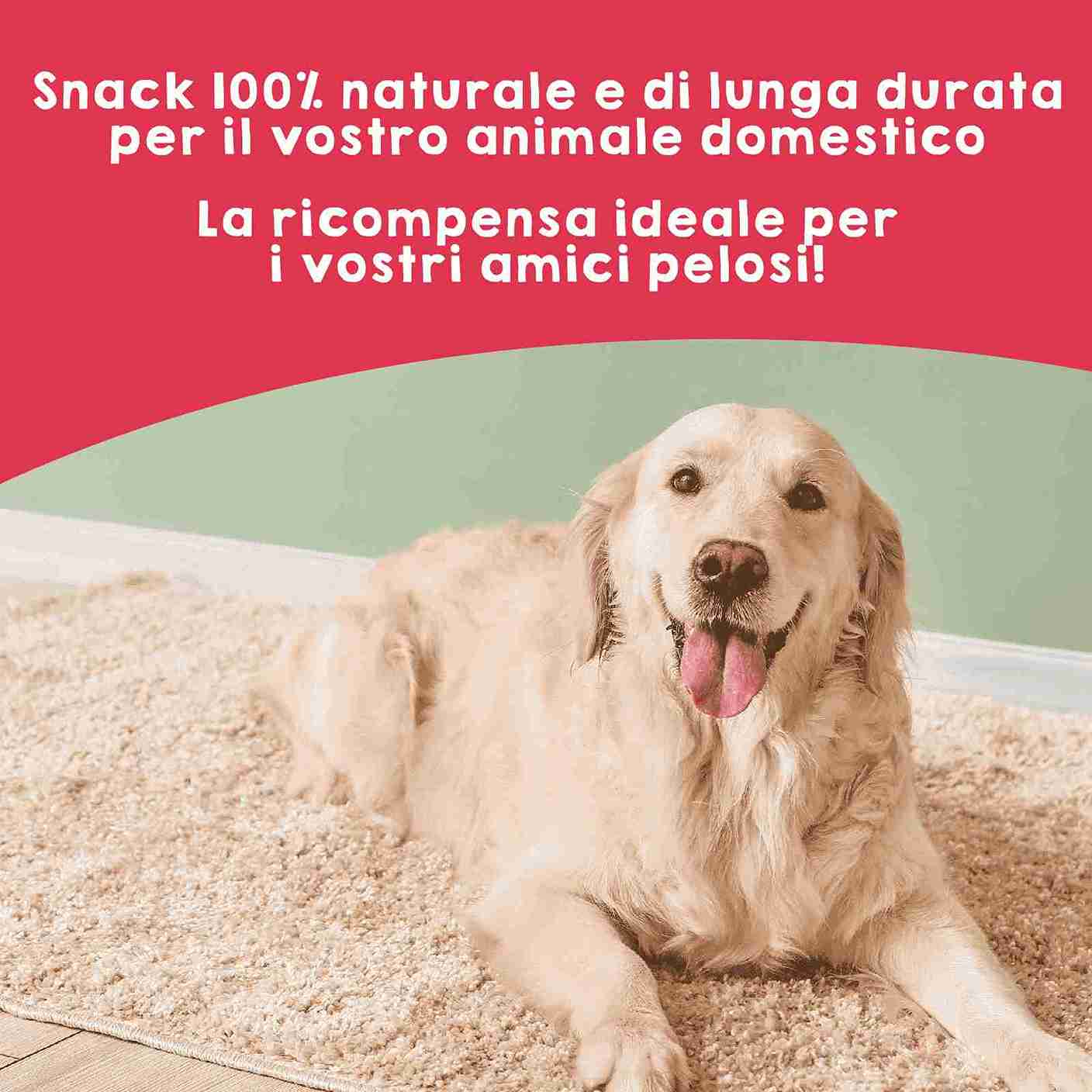 Premi naturali di tendini di vitello per cani