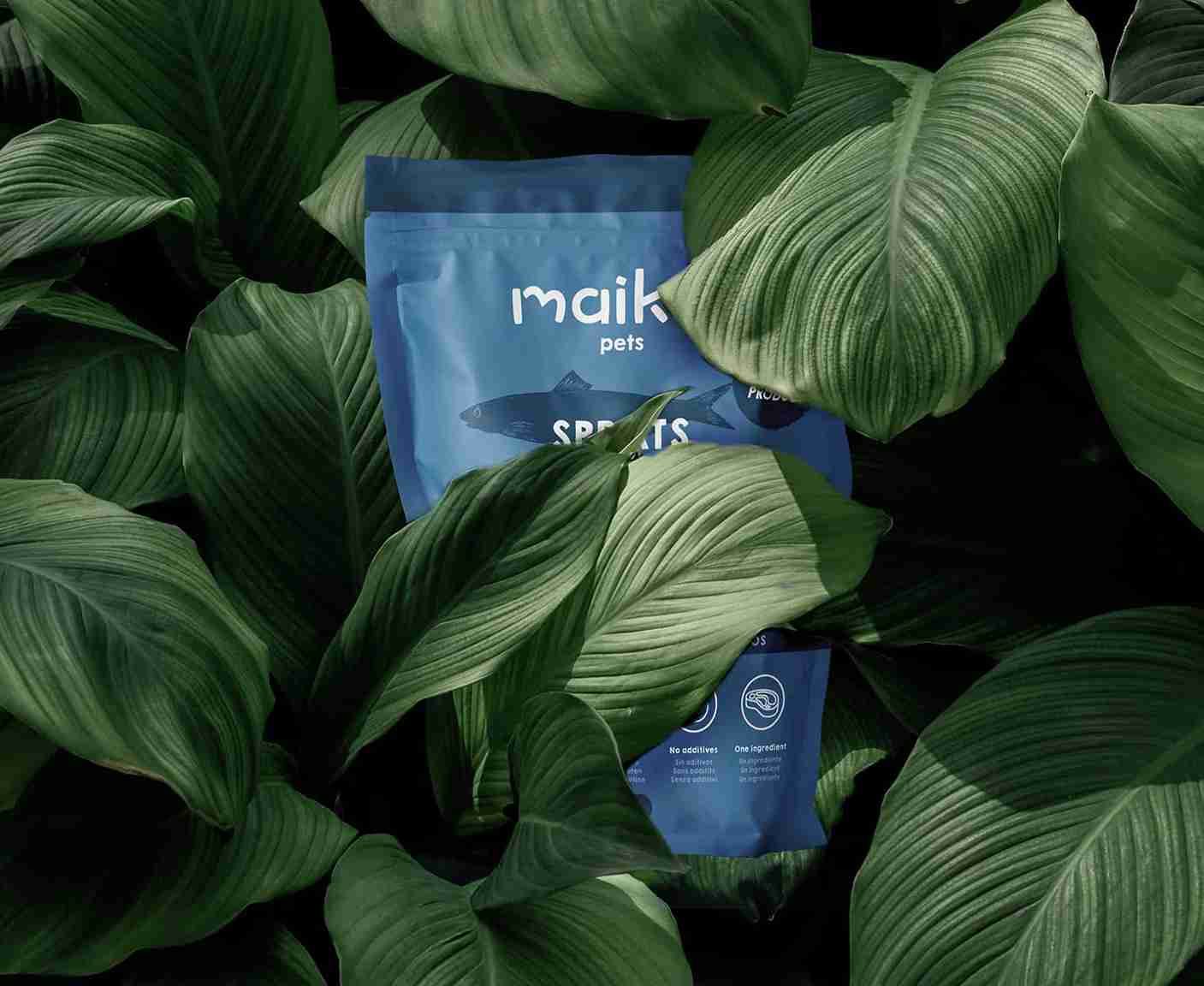 Packaging sostenible Maikai Pets – envases reciclables y ecológicos para productos naturales de perros y gatos